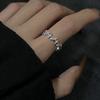 1PC Zircon Ring Luxury Personality Women Simple Fashion Full Oval Zircon Rings Wedding Party Jewelry Gifts