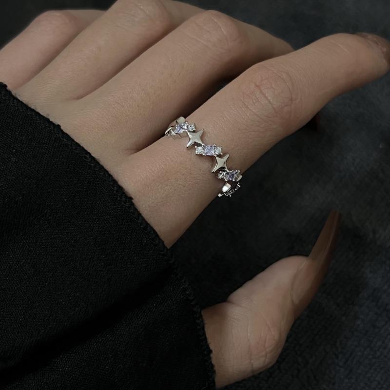 1PC Zircon Ring Luxury Personality Women Simple Fashion Full Oval Zircon Rings Wedding Party Jewelry Gifts