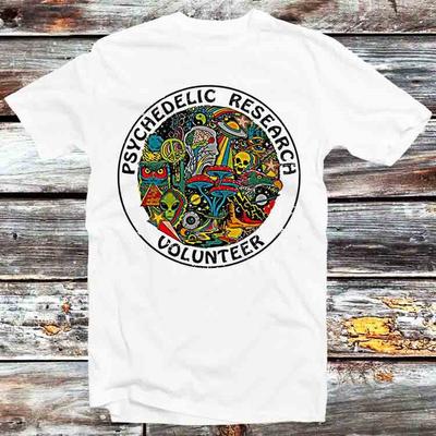 Koszulka z nadrukiem Terence Mckenna Psychedeliczne Badania Wolontariusz Grzyby Magiczne B522