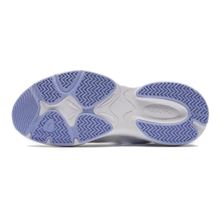 Anta Kids Butterfly Wing Non-Slip Low-Top Running Shoes Kids Sneaker Blue White Black 322428807-3