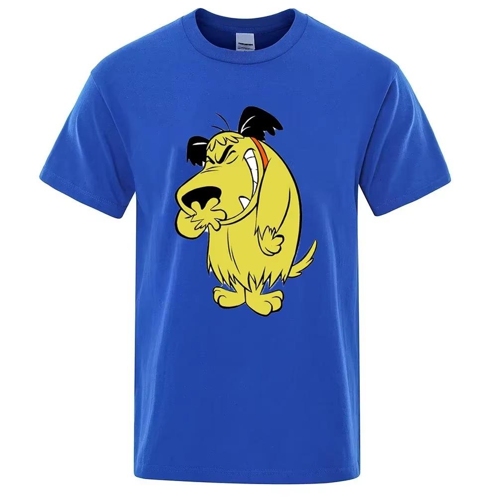 Muttley T Shirt Cartoon Funny Cotton Laughing Dog Humor Hihi Heehee Fashion Street T-shirt Men Brand Tee Shirt
