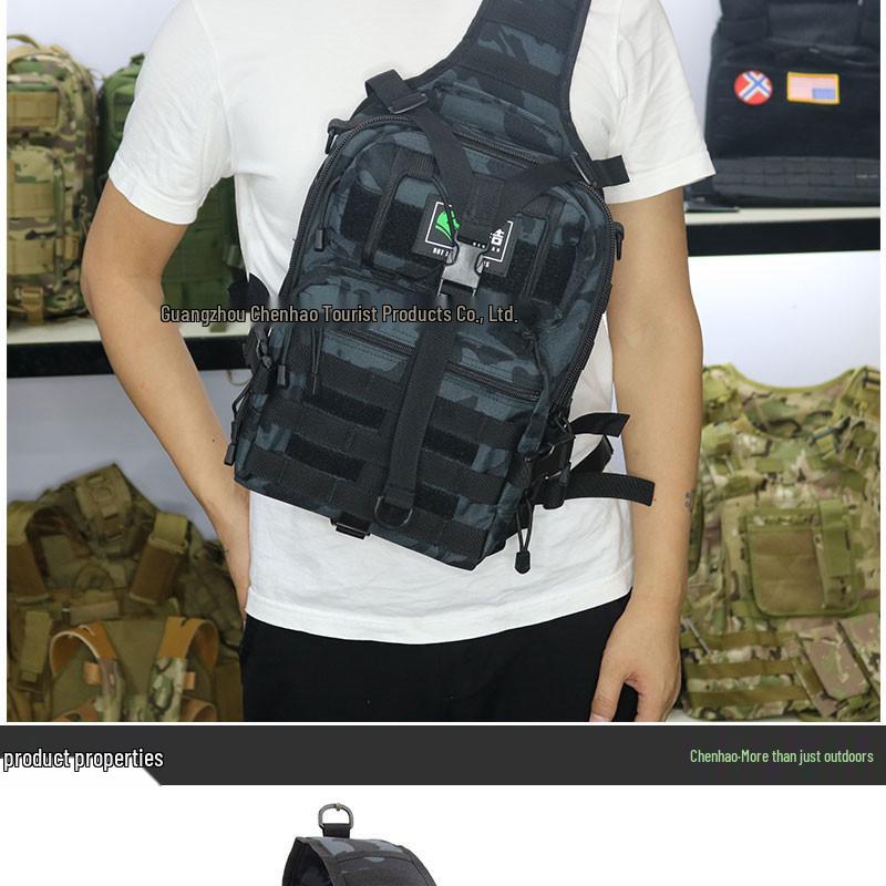 Chenhao Tactical Single Shoulder Backpack: Camouflage Sling Bag for Outdoor and Travel