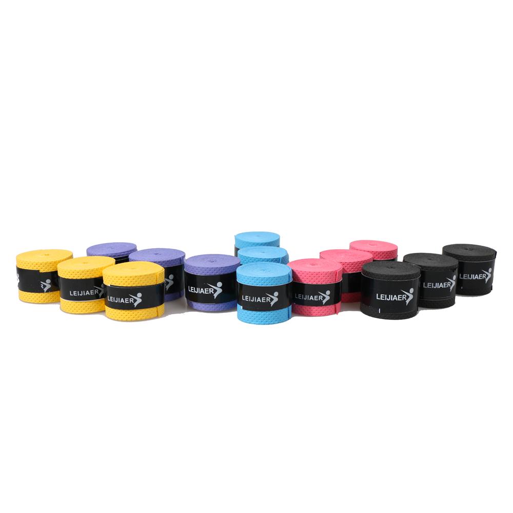 60pcs Tennis Racket Overgrips Anti Skid Sweat Tape Wraps Badminton Racquet Over Grip Fishing Rod Sweat Band Grip