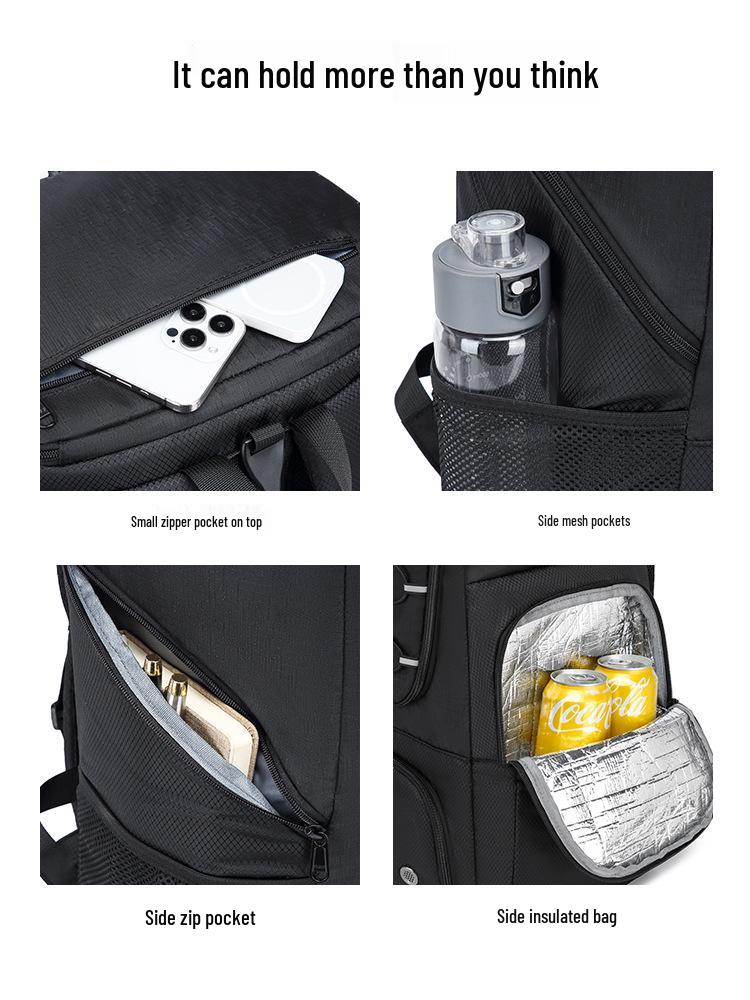 Waterproof Multifunctional Basketball Training Backpack - Large Capacity & Insulated