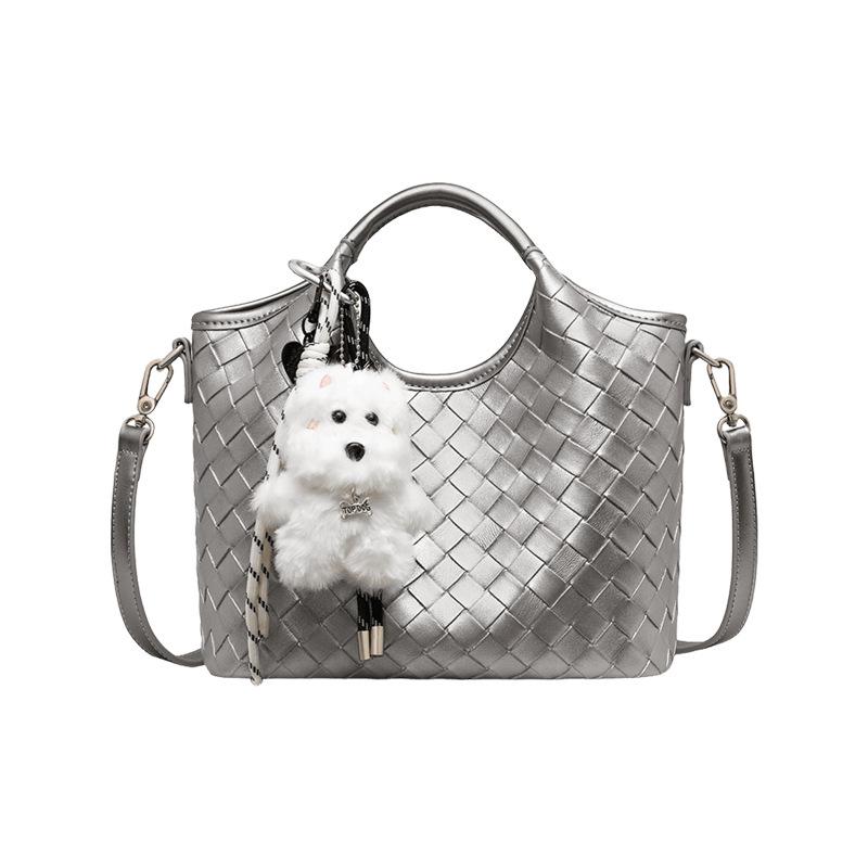 Woven Bag 2025 New Women's Bag Summer Handbag Small Bag Versatile High-End Commuter Shoulder Crossbody Bag