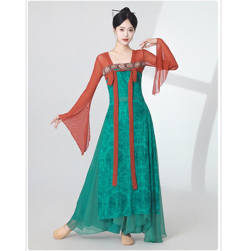 Women's Classical Han Tang Style Dance Performance Dress