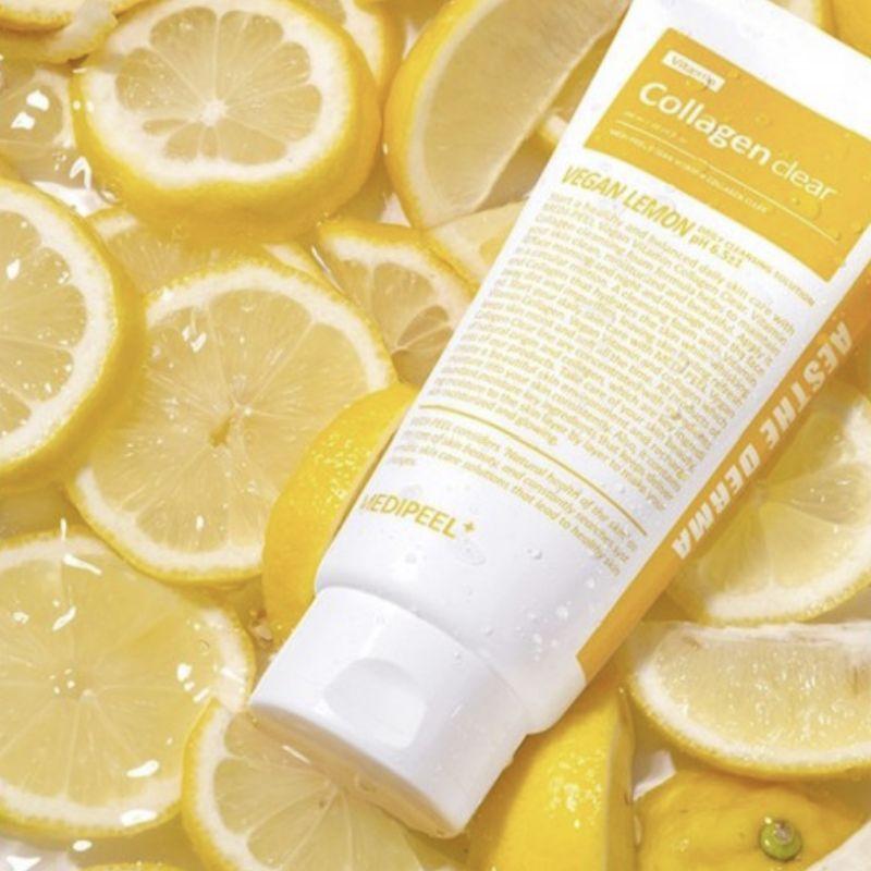 MEDI-PEEL Vegan Vitamin Collagen Clear Foam Cleanser 300ml | Brightening & Deep Cleansing Facial Foam with Vegan Collagen