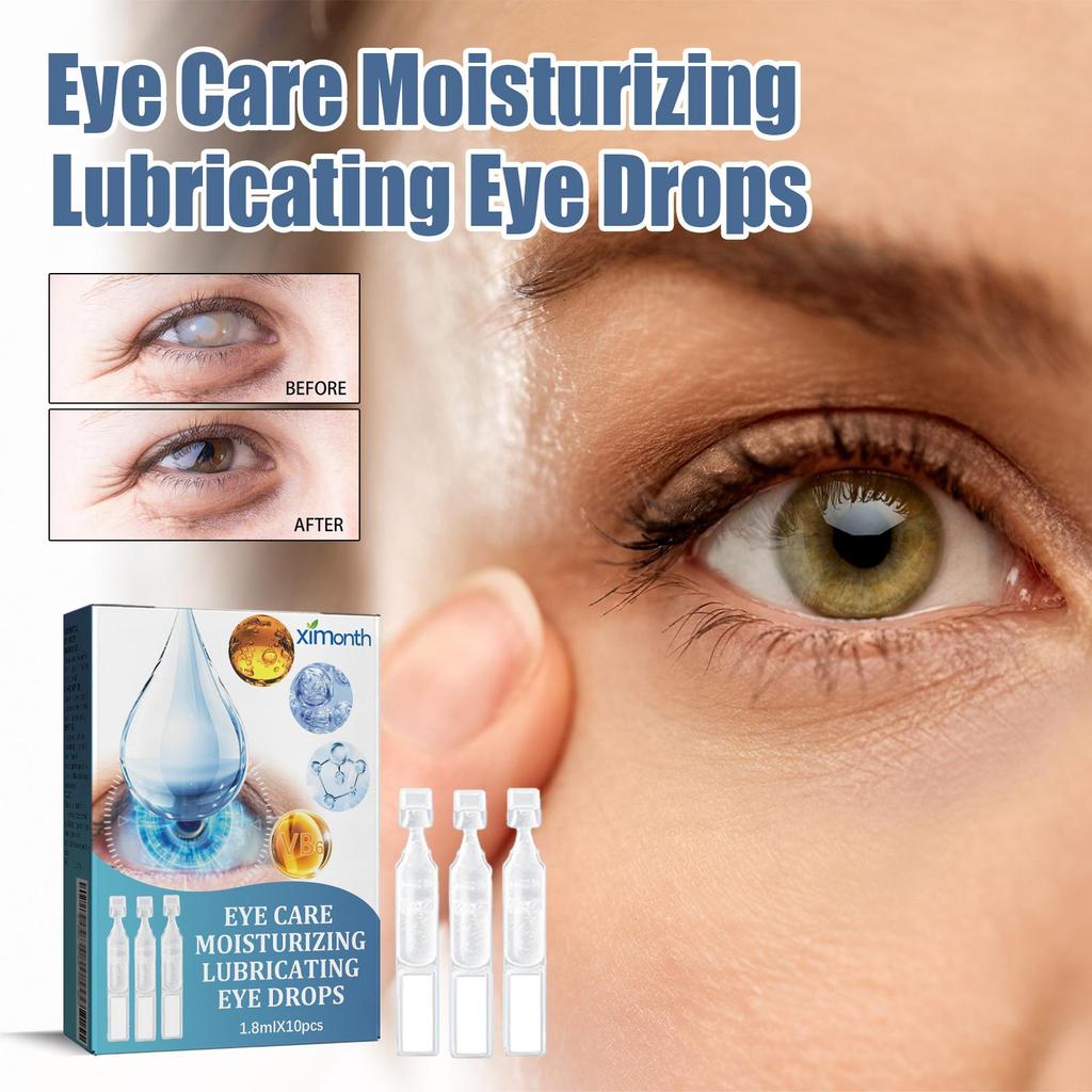 1.8ml*10pcs Eye Drops Relieve Eye Discomfort Repair Eye Fatigue Dryness Blurred Vision Moisturizing Eye Care Solution