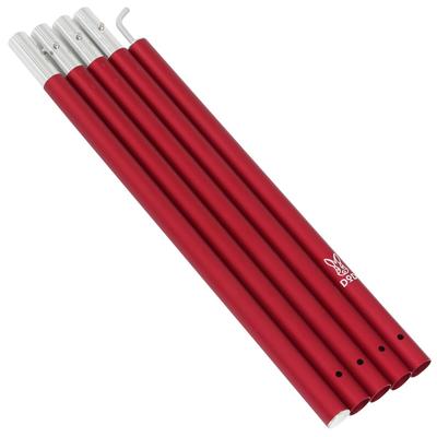 DOD Big Tarp Pole 250cm Aluminum Storage Bag Thickness 28mm [Black/Red] XP5-507R