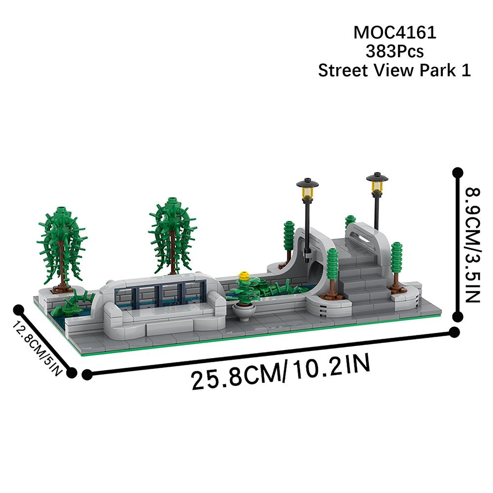 MOOI Stadt Öffentliche Einrichtungen Mobile Toiletten Telefonzellen Mülleimer Schaukelstühle Modellbausteine Montessori-Spielzeug MOC-Bausteine