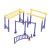 1 set 1/12 Dollhouse Miniature Park Fitness Equipment Model Toy for Dollhouse Decoration Accessories Kids Pretend Play Toy