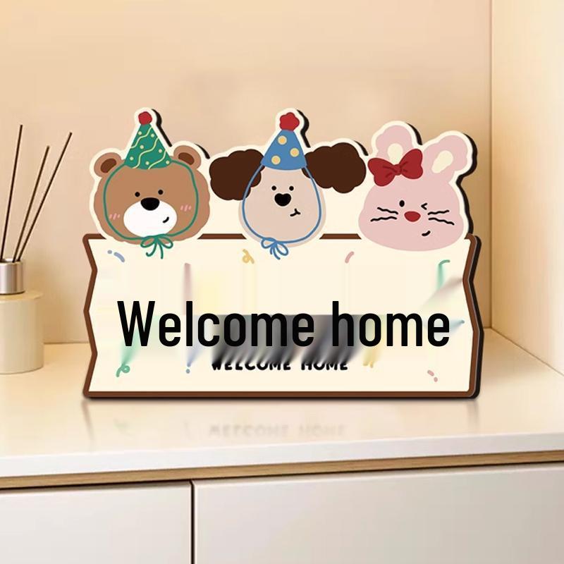 Charming Cartoon Decorative Entryway Ornaments for Home Welcome Decor