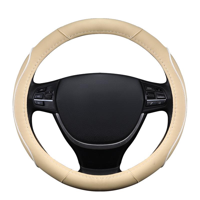 Universal Non-slip Leather Steering Wheel Cover for All Seasons
