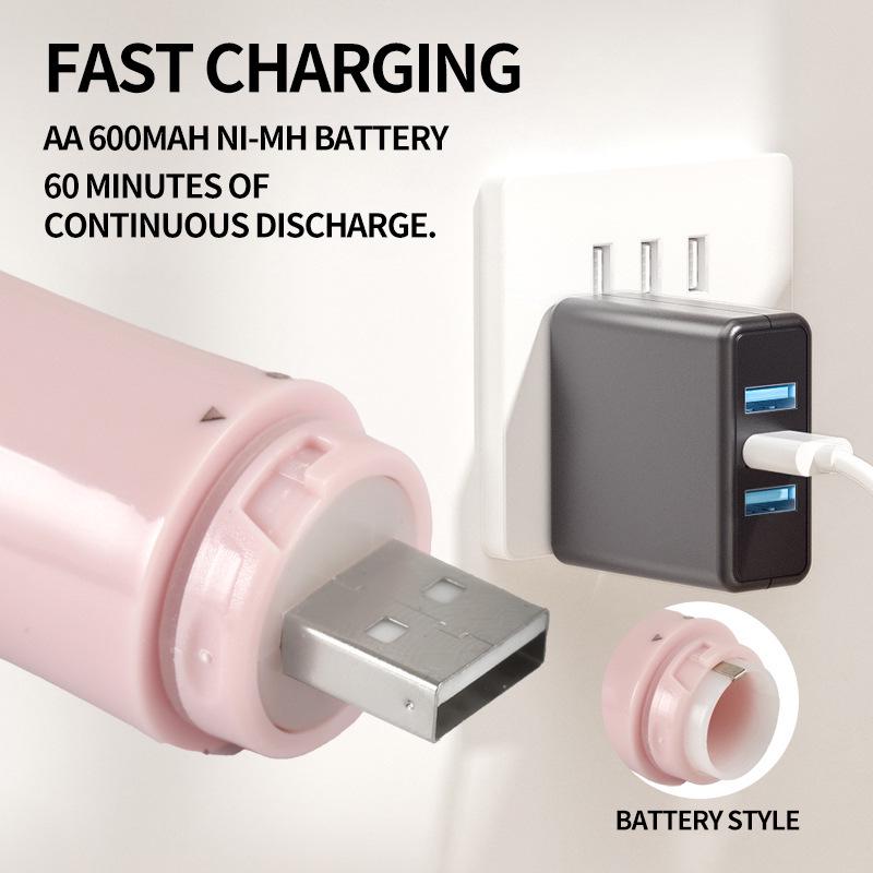 USB Rechargeable 5-in-1 Women's Hair Remover - Multi-functional Trimmer for Nose, Eyebrows, and Sideburns
