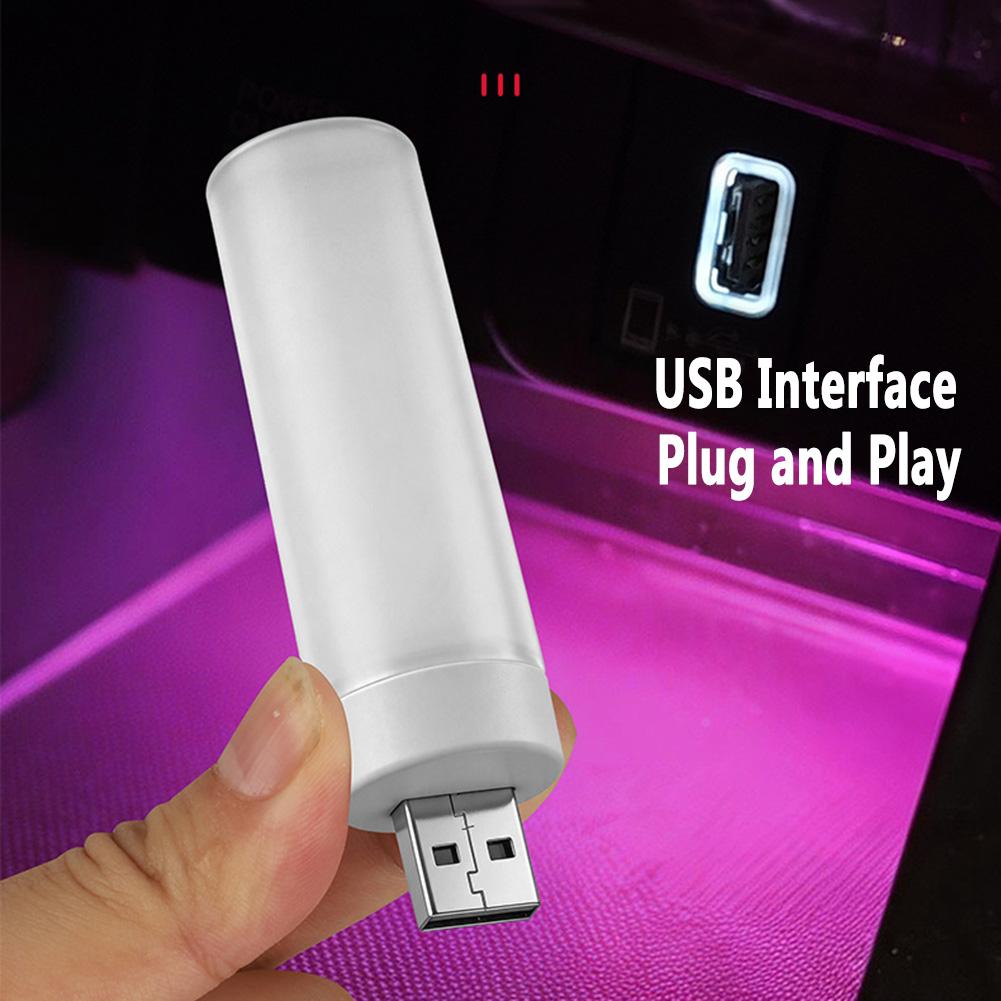 Car LED Night Lights Car Interior Ambient Mini Light Emergency Lighting Home Decorative Light Atmosphere USB Lamp Accessories