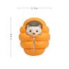Mini Hedgehog in Sleeping Bag Ornament Miniature Figurines Gift Toy for Kids Children Baby Room Desk Garden Home Decoration