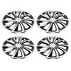 4 Piezas 14 Pulgadas Cubo Completo Aspecto Elegante Se Ajusta a Rueda R14 Cubierta para la Mayoría de Coches Camionetas SUV