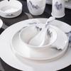 New Chinese Style Ceramic Dinnerware Set with Landscape Design