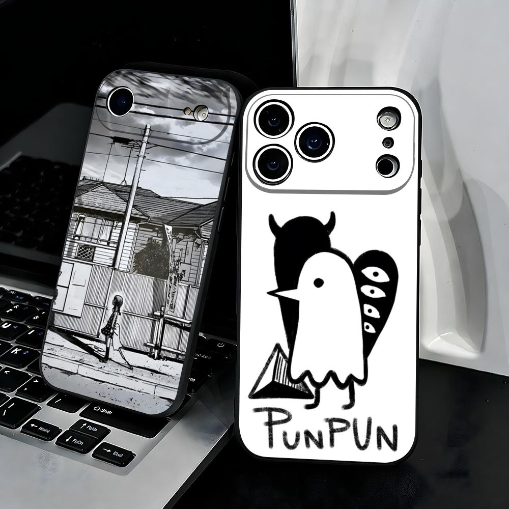 Goodnight Punpun Manga Phone Case For IPhone 17 Air 16 E Pro Max 15 14 13 Mini 12 Pro 11 Max Plus Black Soft Shell