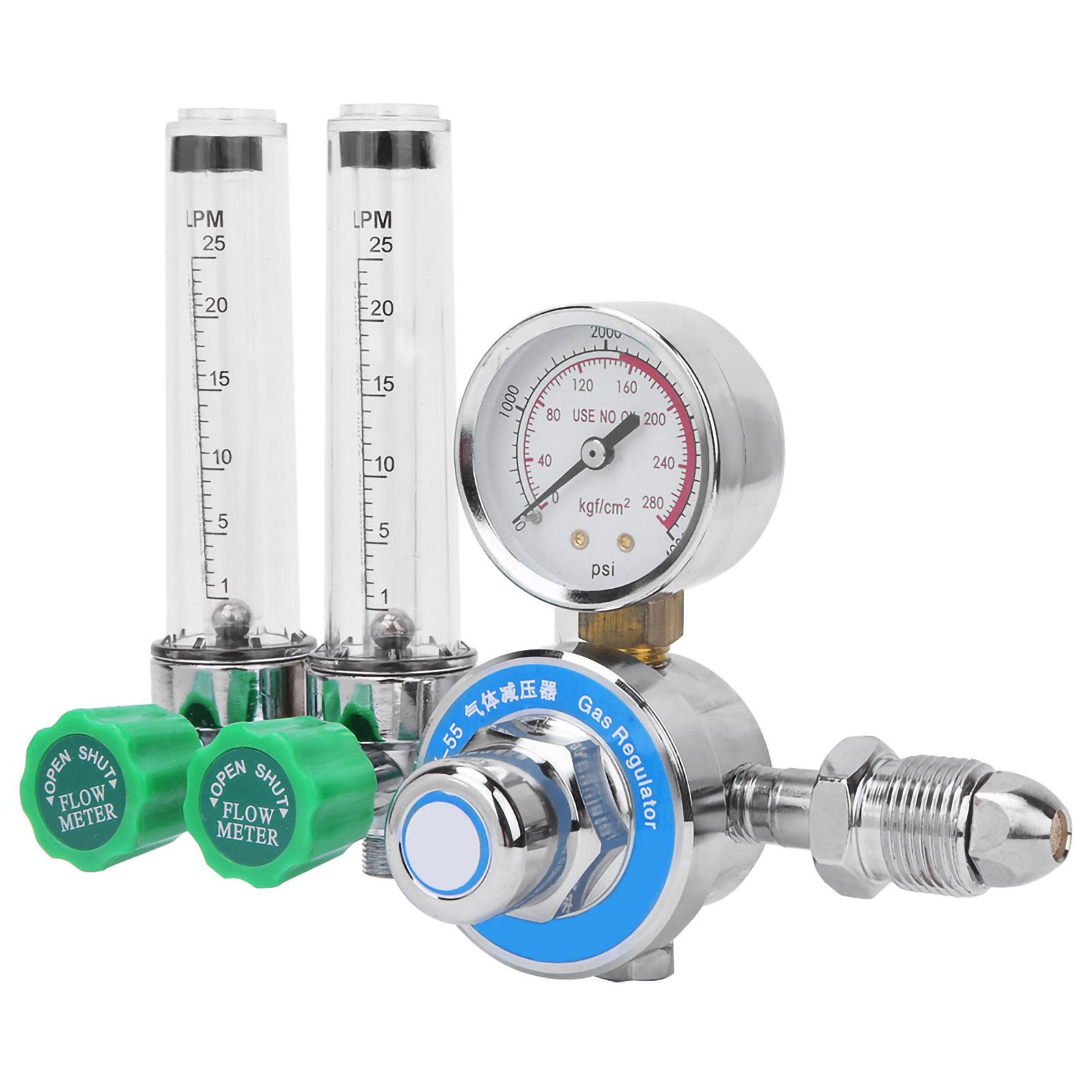 

ВХ55ХРегулятор аргона 2L с двумя трубками, расходомер газа, редуктор давления CGA540 метрический