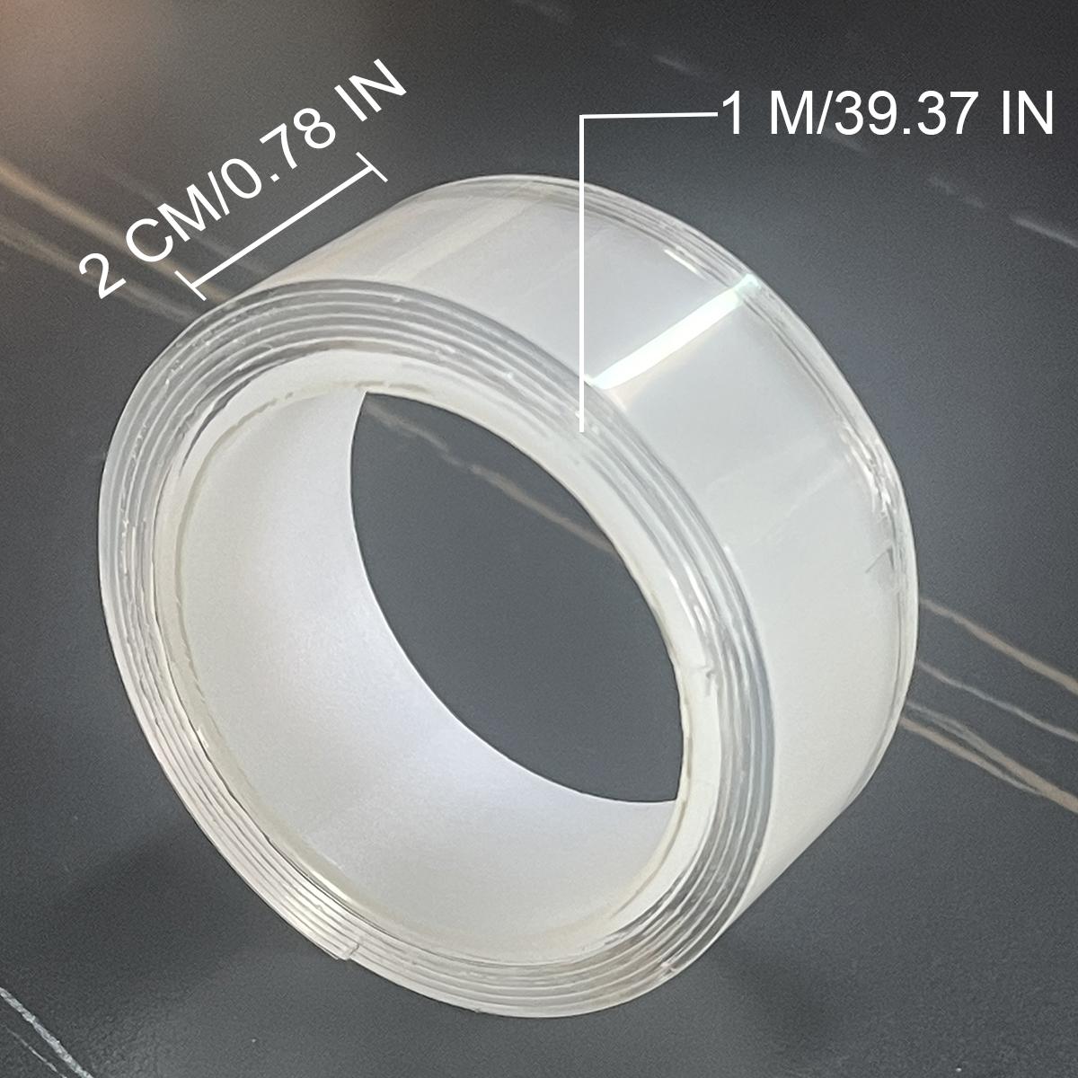 Нано-двусторонняя лента, многоразовая бесследная съемная прозрачная клейкая наклейка, моющиеся ленты для кухни, ванной комнаты Length 1M