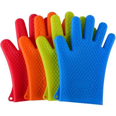 1 Hand Bake Silicone Gloves Microwave Oven Baking  Kitchen Anti-scald Anti-slip  BBQ  Pot Holder