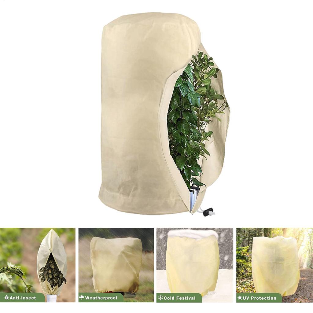 Winter Plant Protection Bag Frost Protection Weather proof Drawstring Plant Cover Vegetation Anti-Frost Bags Shrub Jacket Cover