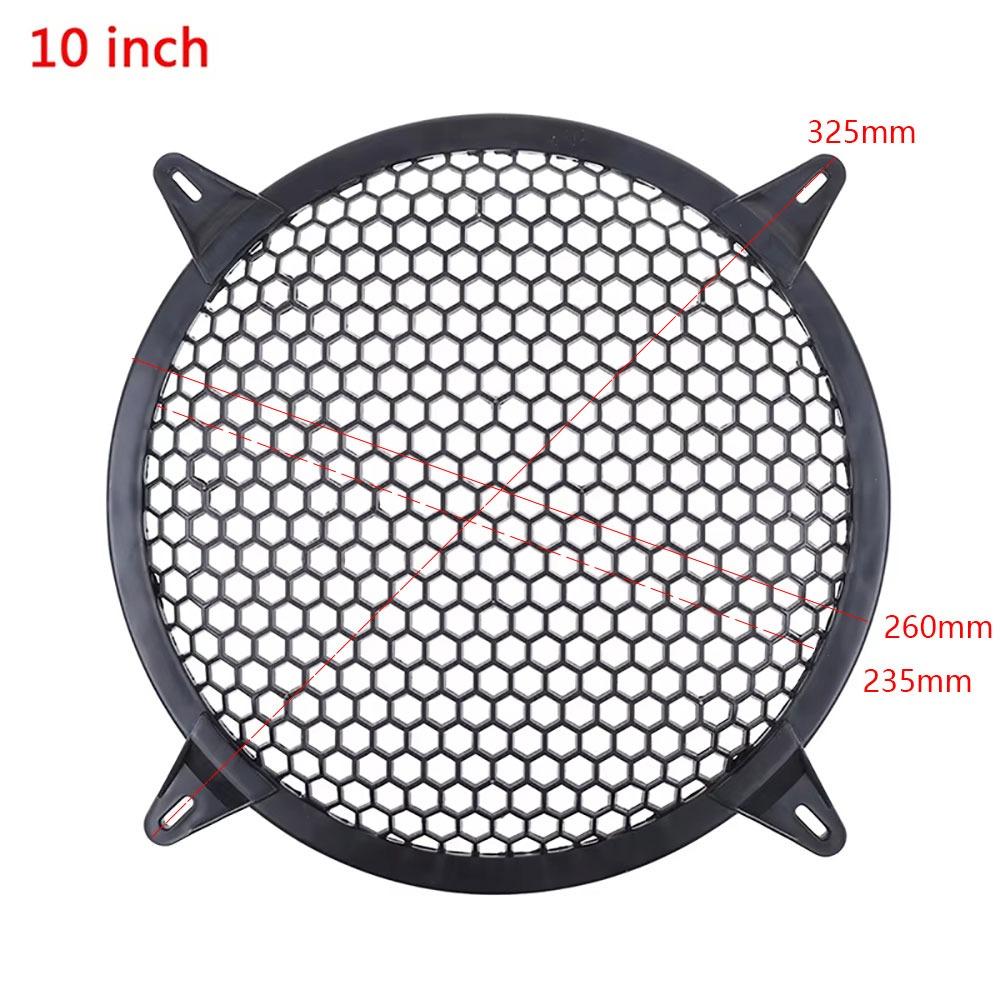 1Pcs New 4/6/8/10/12 inch Subwoofer Grill Plastic Replacement Mesh Net Round Speaker Grille Mesh Cover Car Audio Speaker Sub
