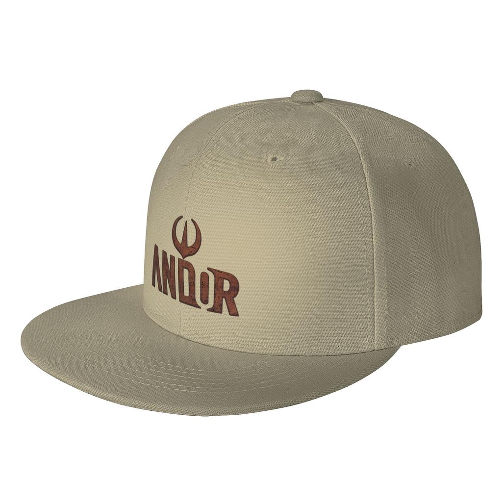 Fashion Andor Raised Logo Flat Brim Sun Hat  Workwear Style Hat Unisex