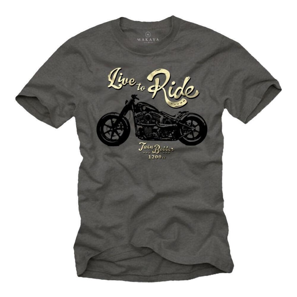Футболка Custom Bike с надписью Live To Ride S чёрный