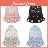 Trendy Pink Nylon Cinnamon Dog Backpack For Middle School And College Students Stylish Large Capacity Fashionable Travel Bag