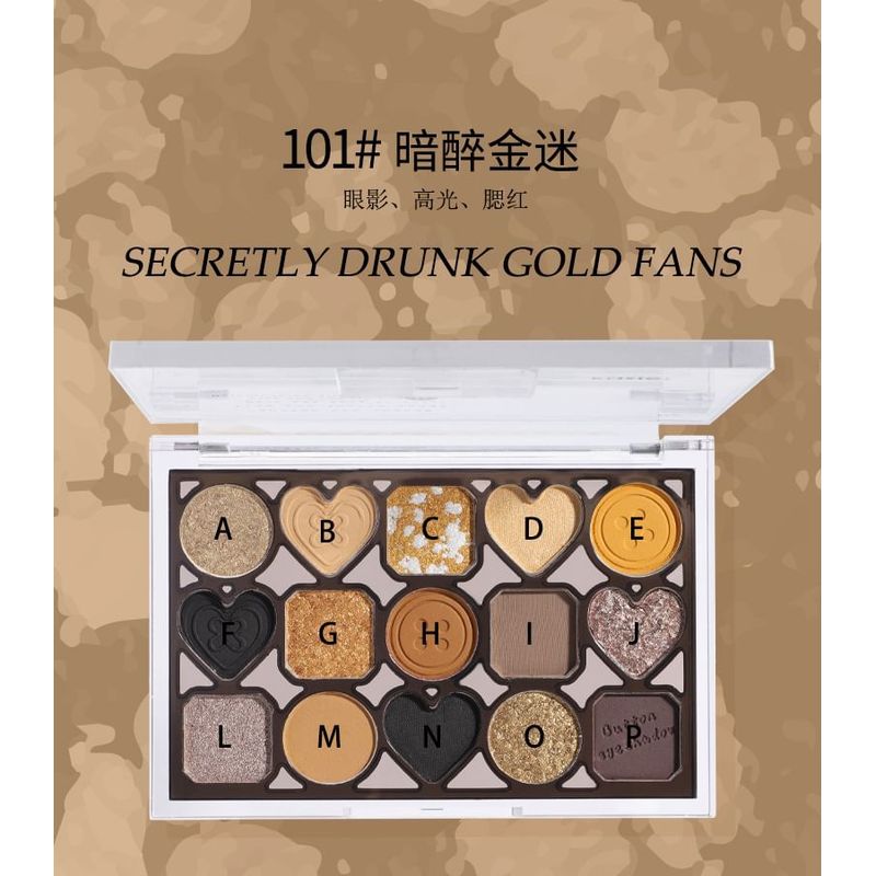 Kaxier - Zarte 15-Farben-Lidschattenpalette - 3 Typen