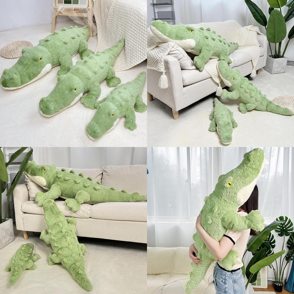 Crocodile Plush Toy Giant Pillow With Pp Cotton Filling For Kids Sleep And Play