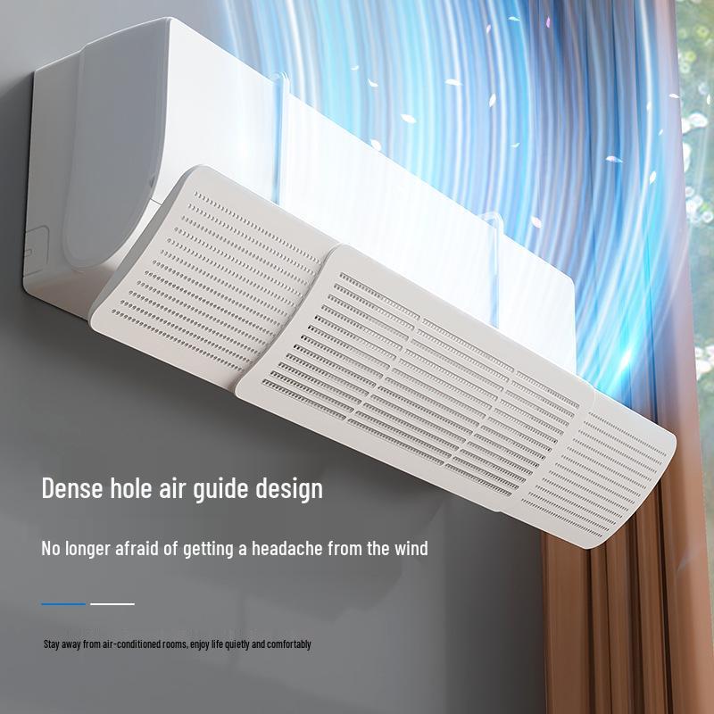 Type A XL Three-in-One Retractable Air Conditioner Deflector - Thickened, Windproof Cover, No Installation Required.
