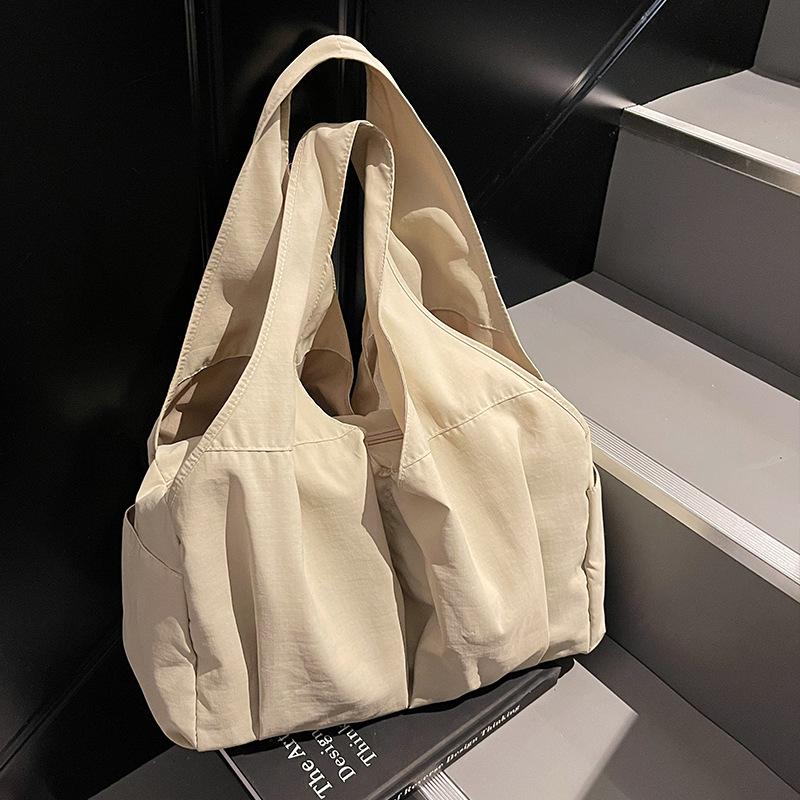 Nylon Large Capacity Multi-Pocket Gym & Travel Bag - Japanese Style Casual Shoulder Bag for Moms