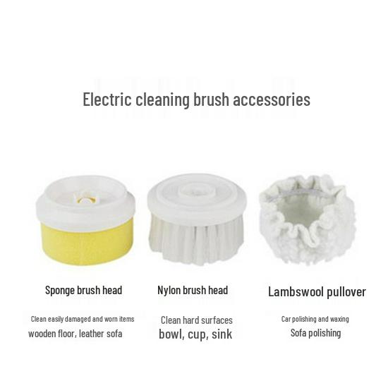 Wireless Multifunction Electric Cleaning Brush for Kitchen, Dishes, Pots, and Bathroom Tiles