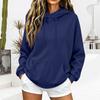 Women's Casual Hooded Long Sleeve Sweatshirt with Pockets and Drawstring