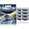 New High Quality 8pcs Razor Blades,Compatible for Gillettee Mache 3 Machine Razor Blade