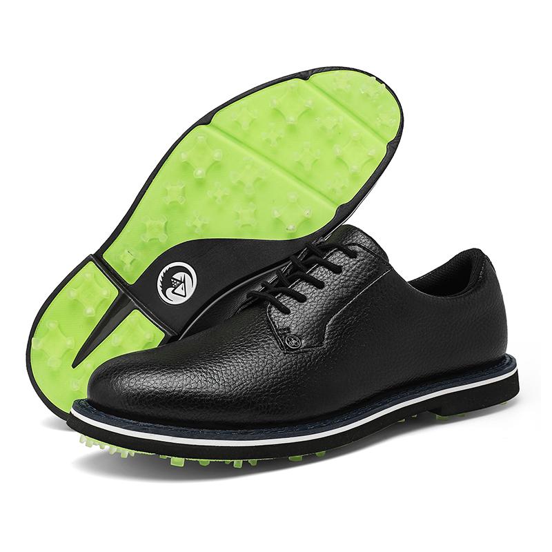 New Sport Golf Shoes for Men Outdoor Male Fashion Soft Walking Sneakers Leather Black White Man Waterproof Golf Spike Sneakers