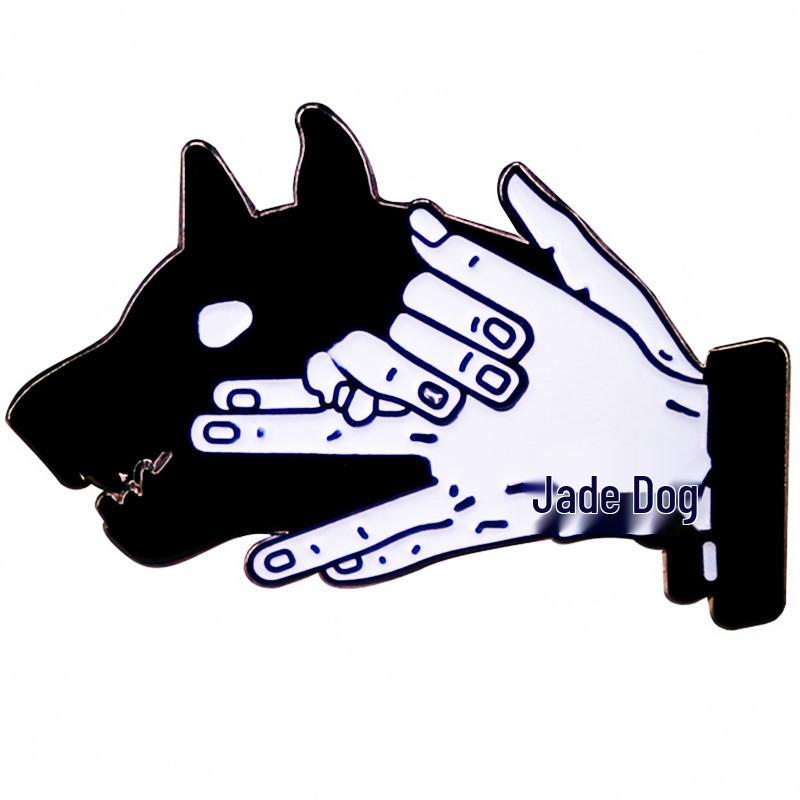 Fushiguro Megumi Wolf Head Brooch - Jujutsu Kaisen Metal Pin