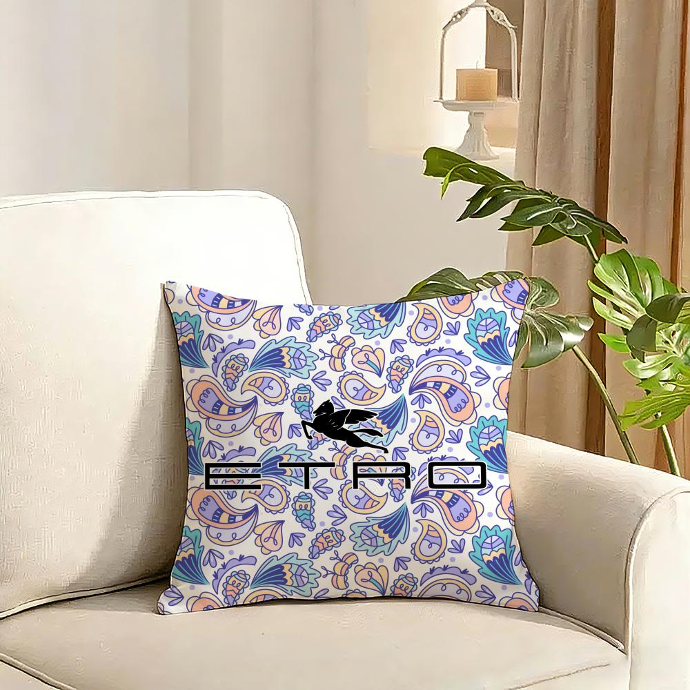 Classic Design EEtroS Cushion Cover Reversible Plush Pillow Cover Soft Fluffy Home Decor for Sofa Bedroom