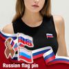 Enameled Russia National Flag George Ribbon Brooches Alloy Wheat Ear Bow Tie Pin Women Coat Shirt Corsage Hat Bag Badge