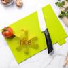 PP Plastic Cutting Board Set with Storage - 4 Piece, Multi-purpose for Kitchen, Fruit, and Food Prep