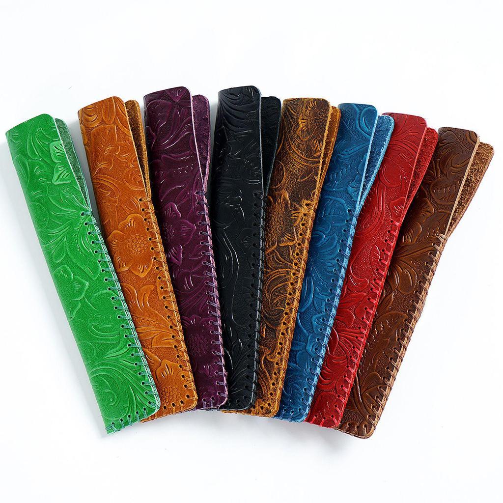 Astuccio Portapenne in Vera Pelle Fatto a Mano: Regalo Retrò, Semplice, Creativo