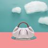 Women Bag PU Bucket Wood Handle Chains Fashion Solid Hasp SOFT Folded Shoulder Bags Handbags Purse Lady Girls Bag Sweet