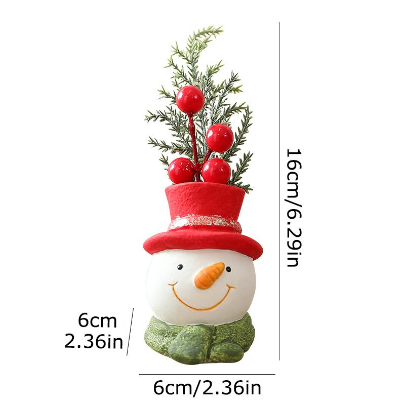 1PC Handicraft Creativity Dwarves Gift Multi-element Ornament Cement Decoration Christmas Festival Dolls