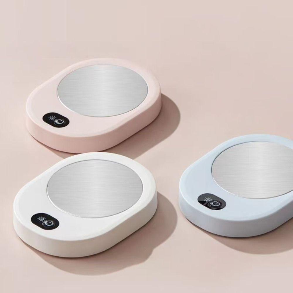 Energy Saving Thermostatic Coaster Oval Shaped Electric Heating Cup Pad Safe Cup Warmer  Dormitory
