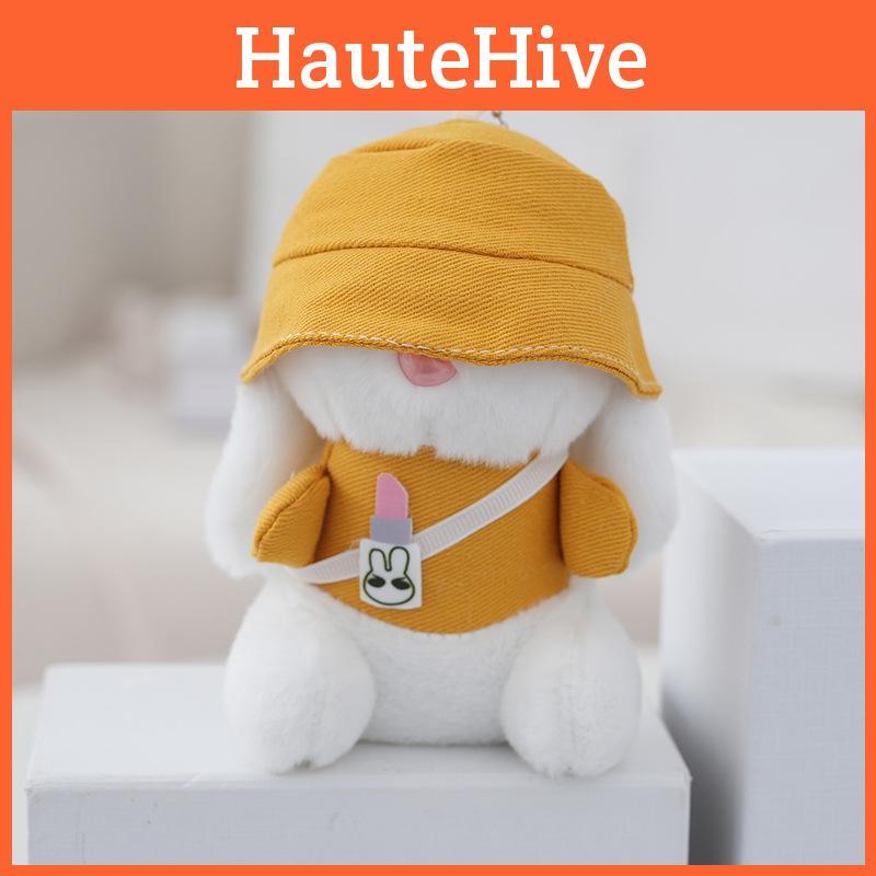 Stylish Pink Bunny Keychain Lovely Car Accessory And Backpack Charm For Trendy Girls