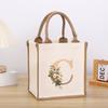 New Canvas Handbag Tourist Picnic Storage Bag Simple and Large Capacity Tote Bag