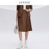 JESSIE Elegant High-Waist Pleated Midi Skirt